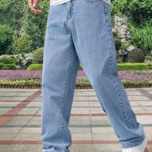 ZARUME Men & Women Straight Fit Mid Rise Light Blue Jeans